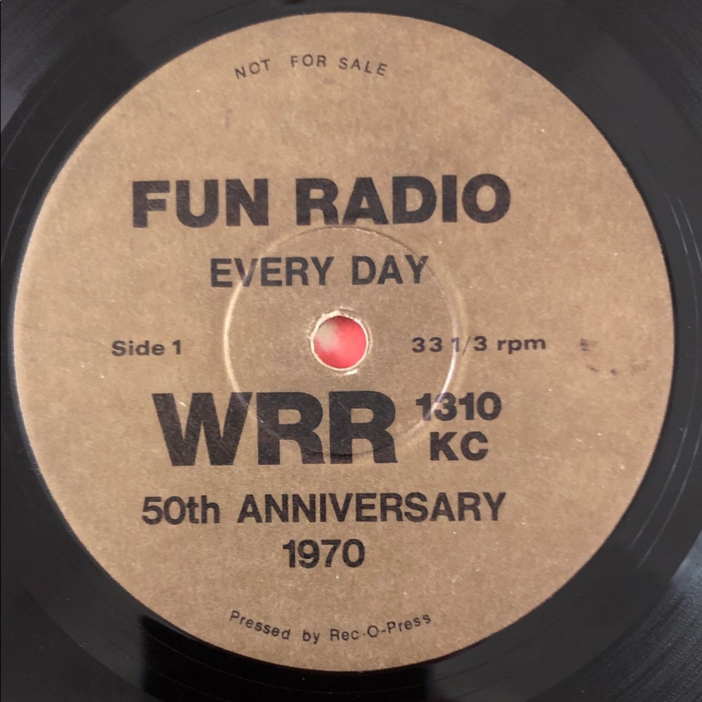 WRR 1310 KC Fun Radio Every Day 50th Anniversary Vinyl Record
